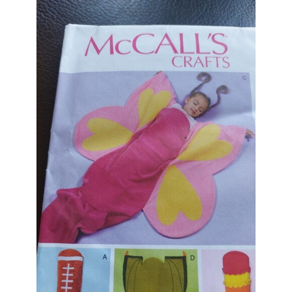 McCalls Crafts M7702 Butterfly Football Ice Cream Kids Blanket Sewing Pattern - Picture 4 of 10